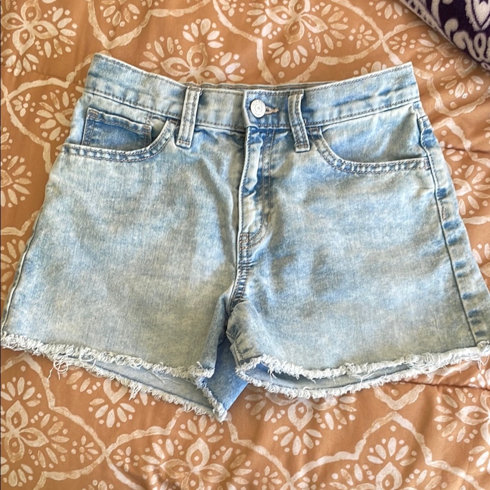 Old Navy Blue High-Waisted Denim Shorts